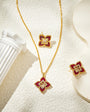Scarlet Wish - Chain with Pendant & Earrings