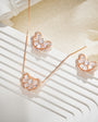 Butterfly Sparkle - Rose Gold Necklace & Earrings