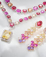 Rose Rhapsody - Set of Necklace, Earrings & Bangle