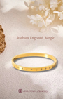 Starburst Engraved Bangle