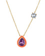 Pop Drop Trio- Sunset Orange Necklace