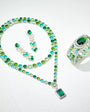 Verdant Muse - Set of Necklace, Earrings & Bangle