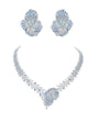 Blue Nova Bloom - Set of Necklace & Earrings