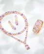 Blush Aurora - Set of Necklace, Earrings & Bangle