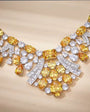 Golden Cascade - Set of Necklace & Earrings