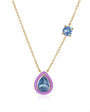 Pop Drop Trio- Royal Amethyst Necklace