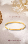 Star Zircon Bangle