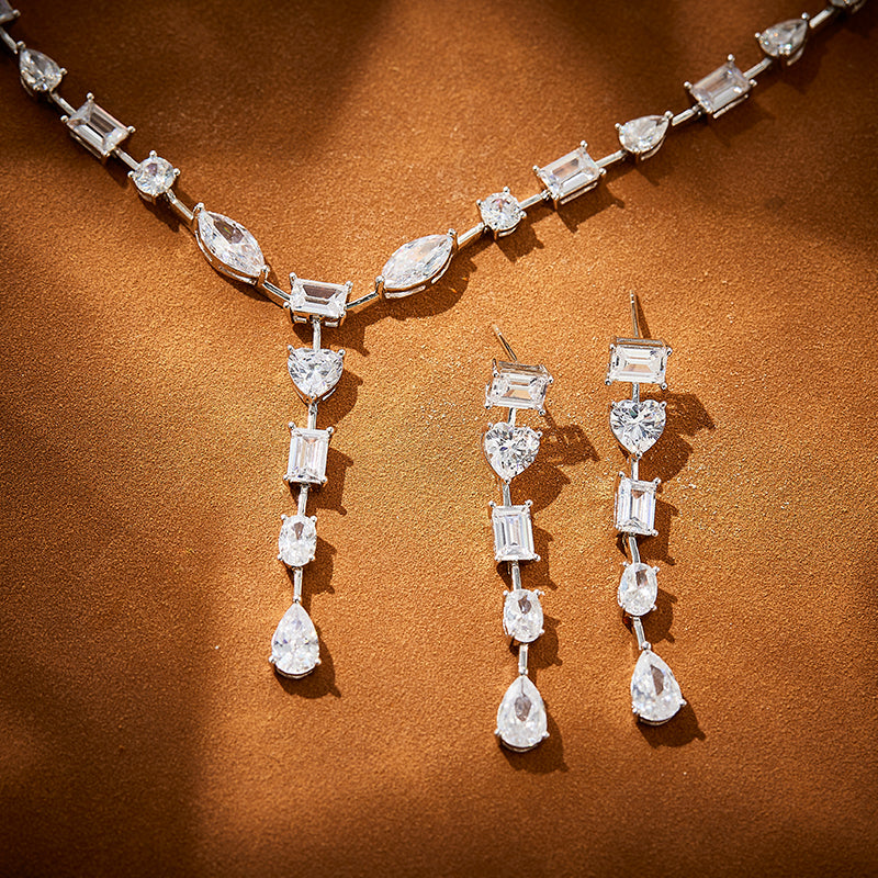 Celestia Drops - Set of Necklace & Earrings
