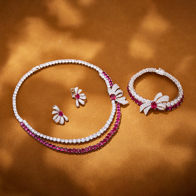 Elaria Charm - Set of Necklace, Earrings & Bracelet