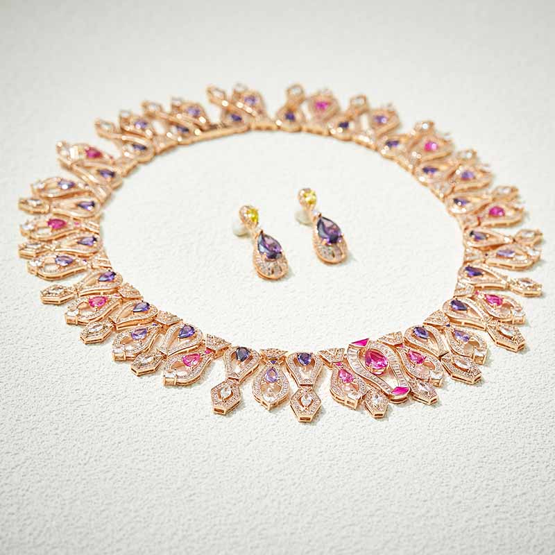 Starlight Dew - Set of Necklace & Earrings
