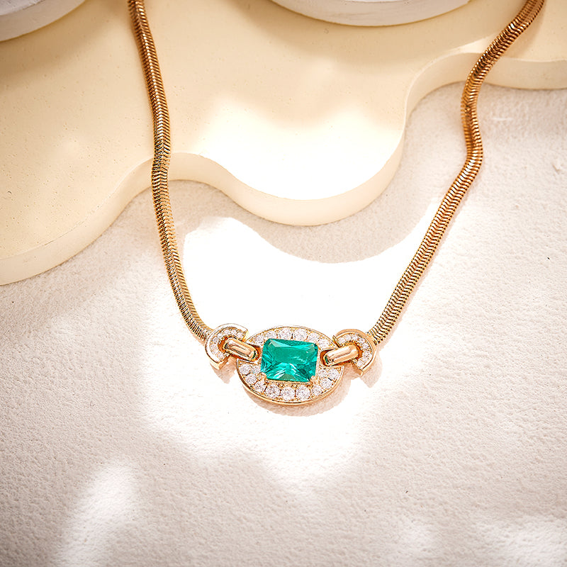 Green Flame- Necklace