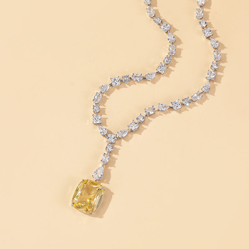 Citrine Empress- Set of Necklace & Earrings