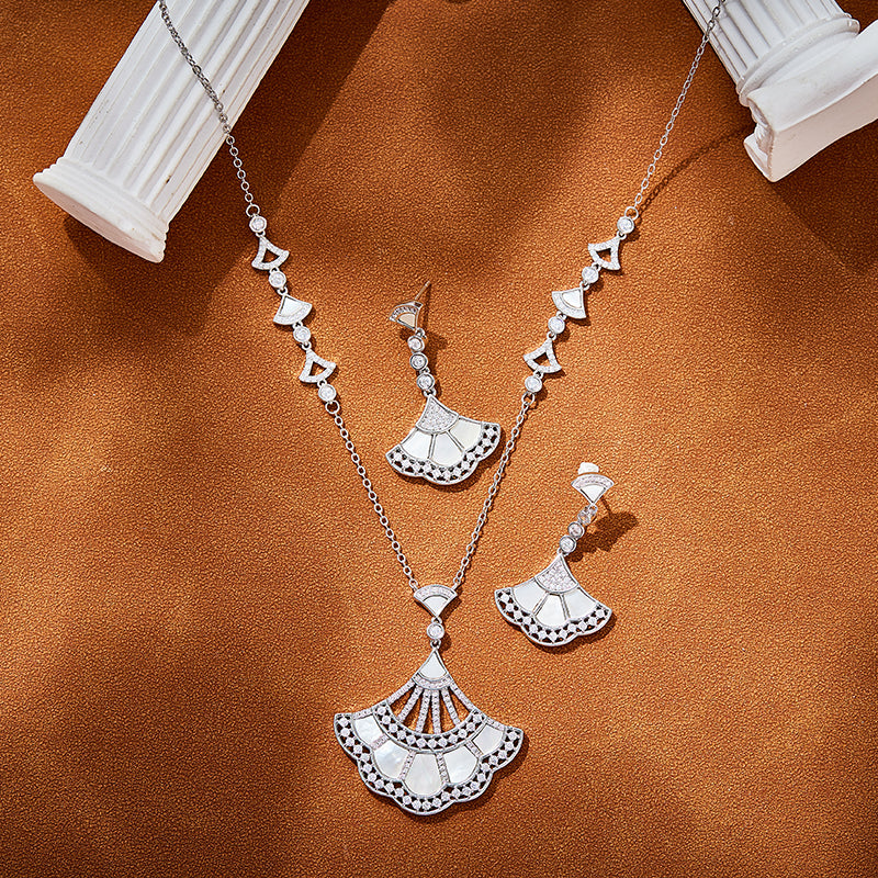 Flare Series - Moonrise-  Chain with Pendant & Earrings