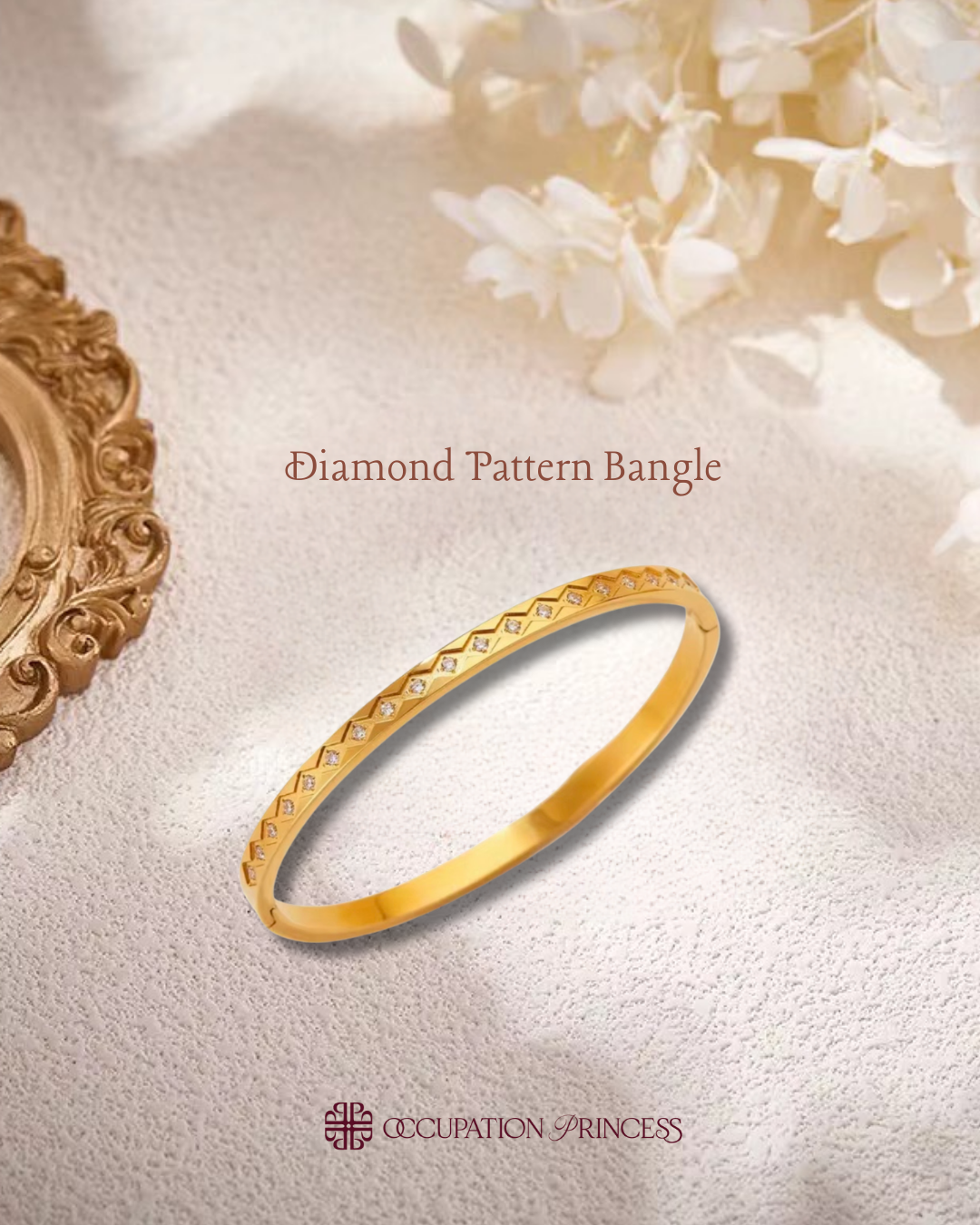 Diamond Pattern Bangle