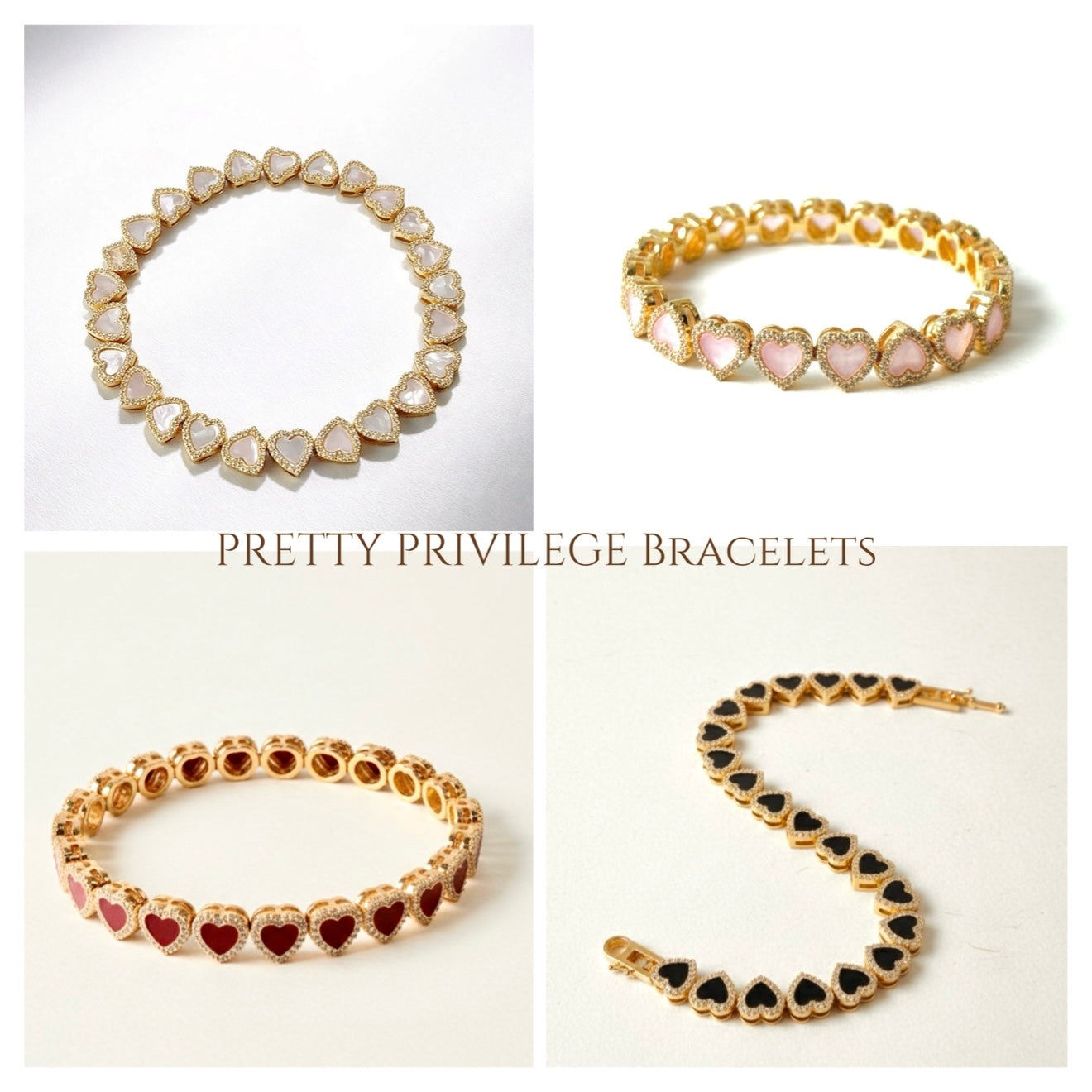 Pretty Privilege Bracelet - Black Noir