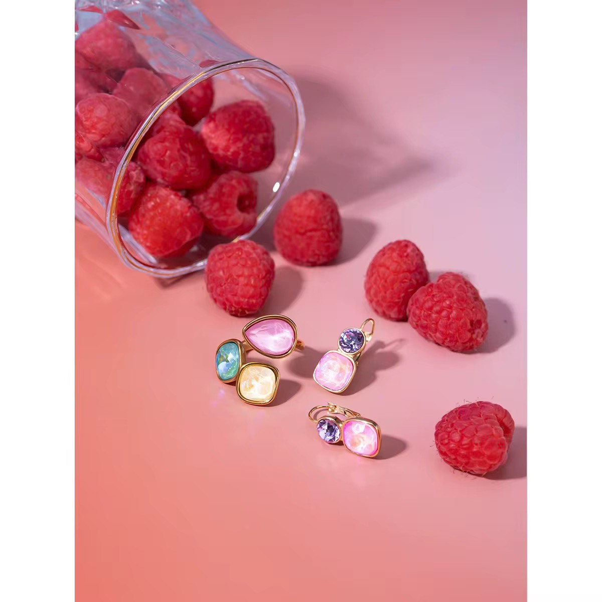 Candy Sparkle - Earrings & Ring