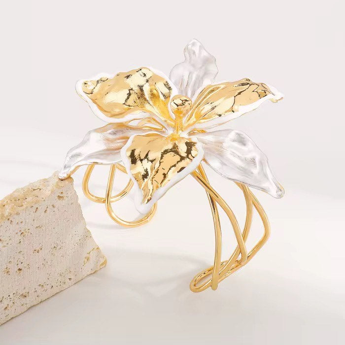 Golden Orchid Cuff