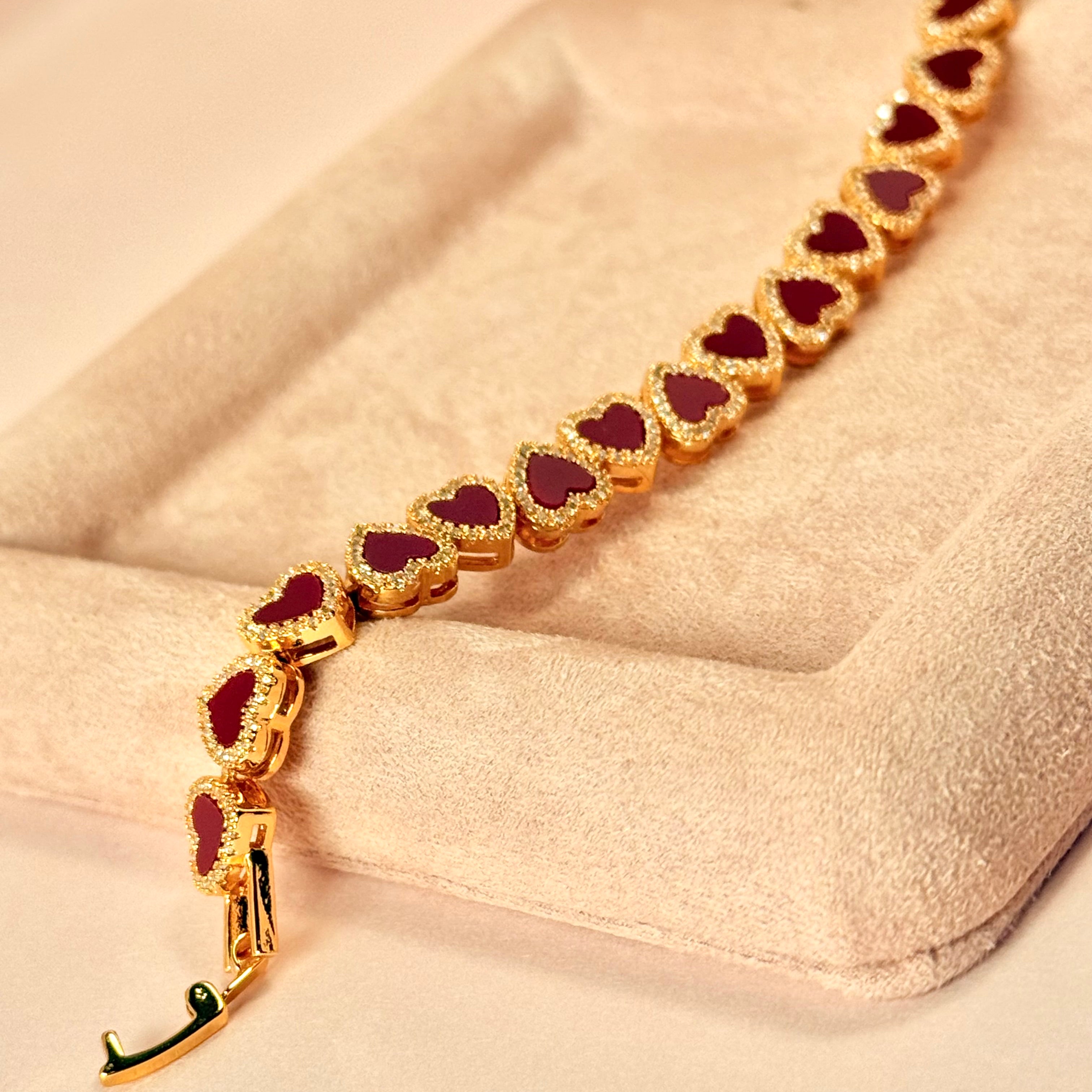 Pretty Privilege Bracelet - Royal Red