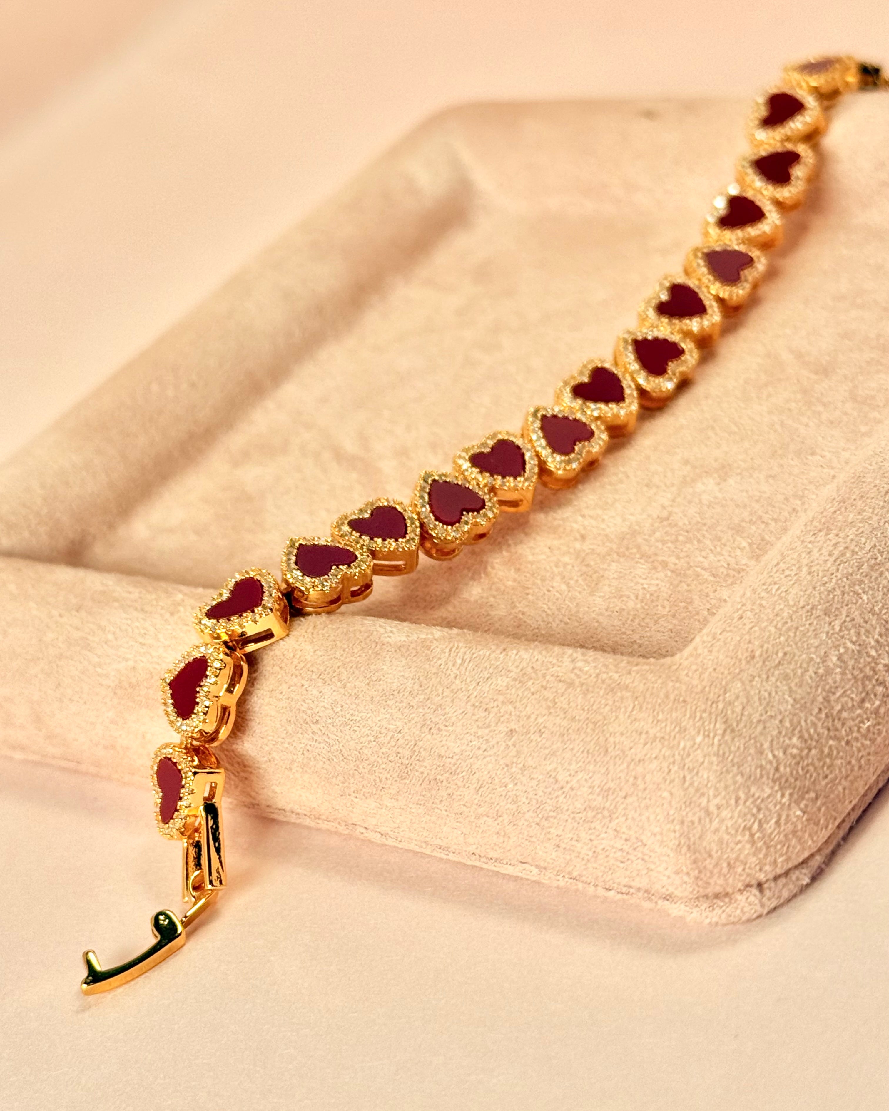 Pretty Privilege Bracelet - Royal Red
