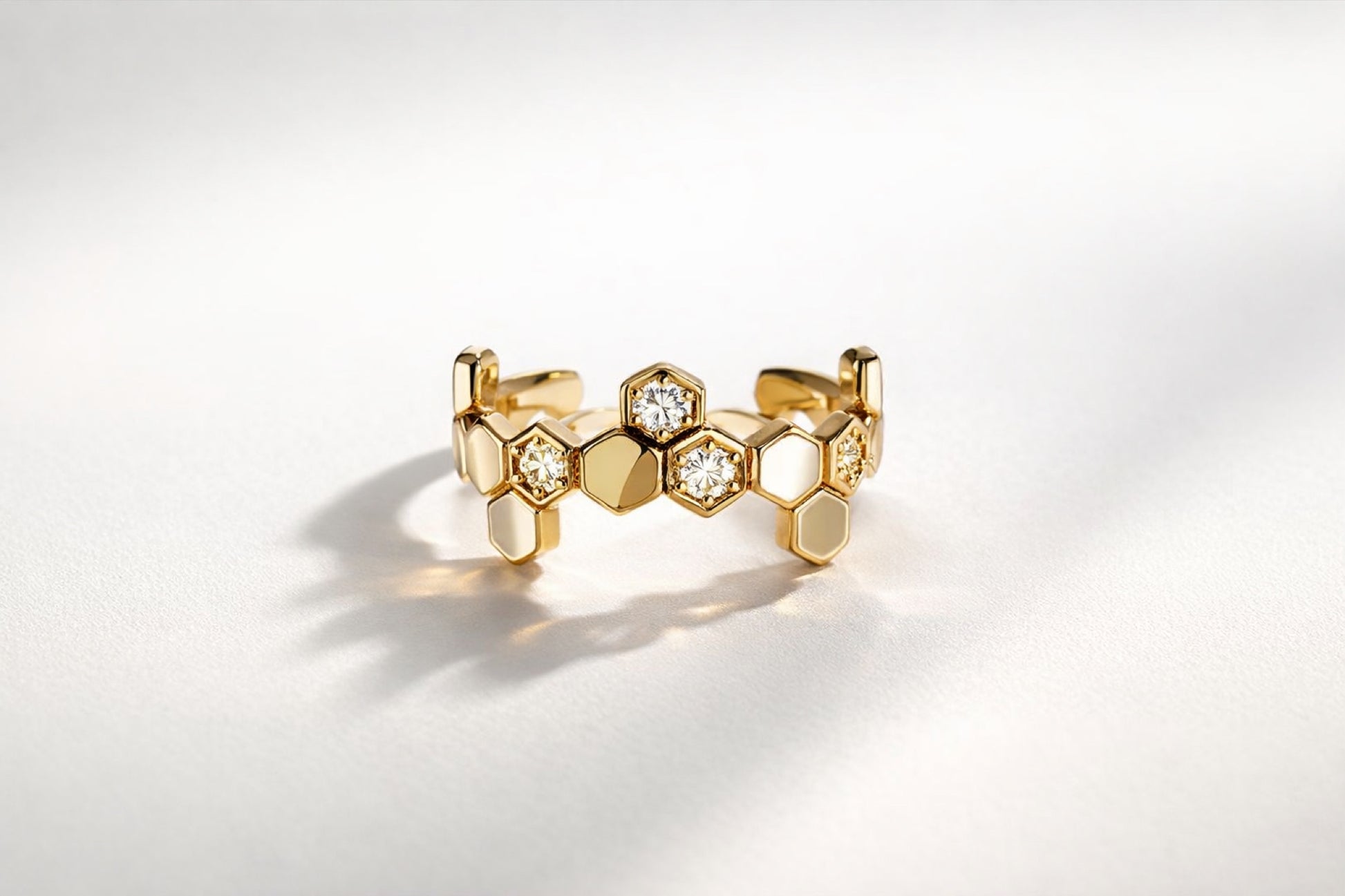 Golden Hive - Bangle & Ring