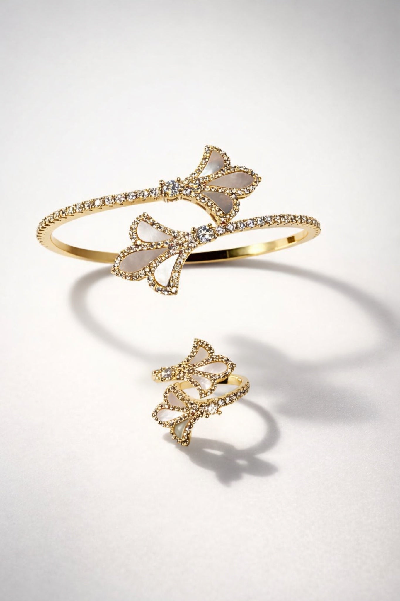 Wings of Gold - Bangle & Ring