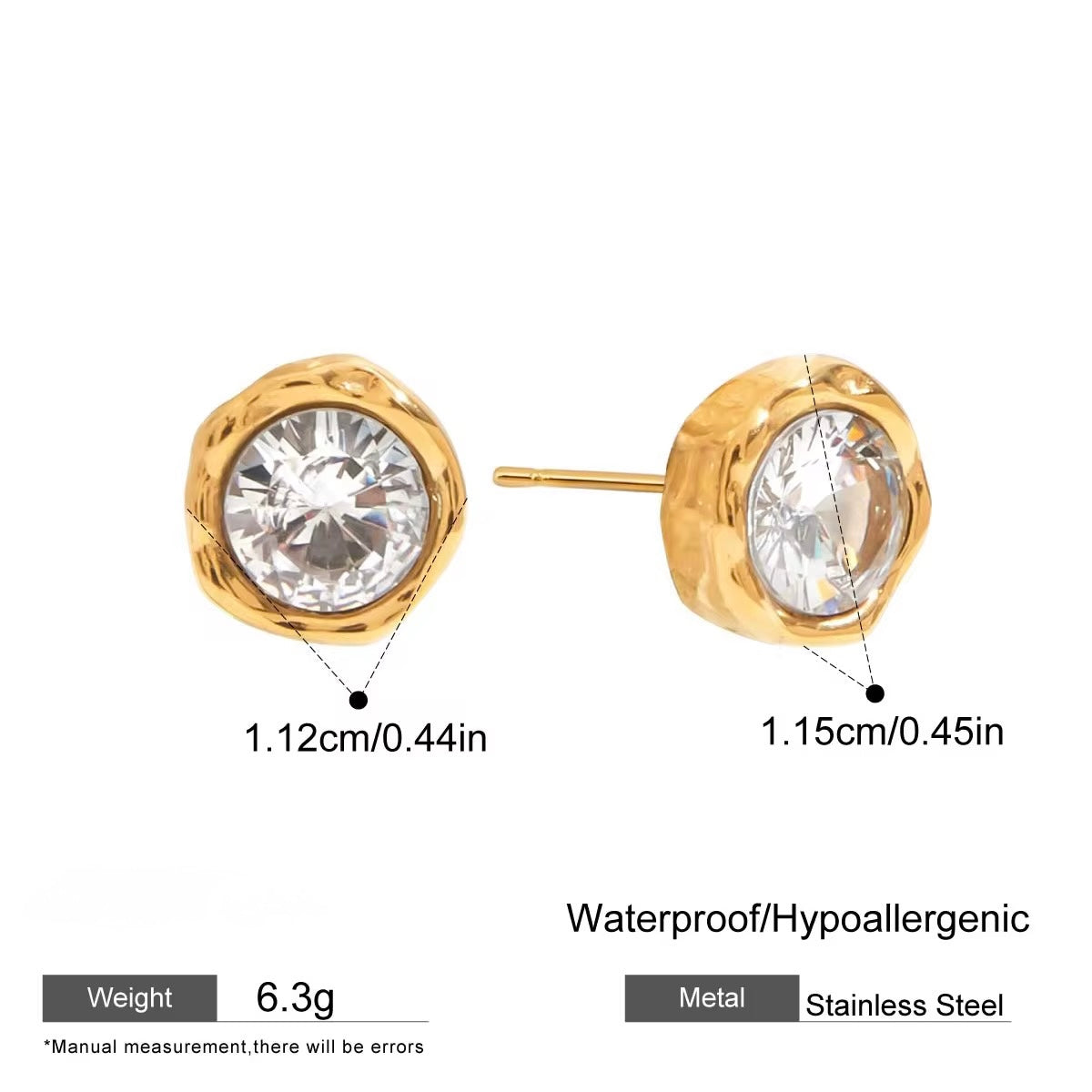 Golden Halo Studs