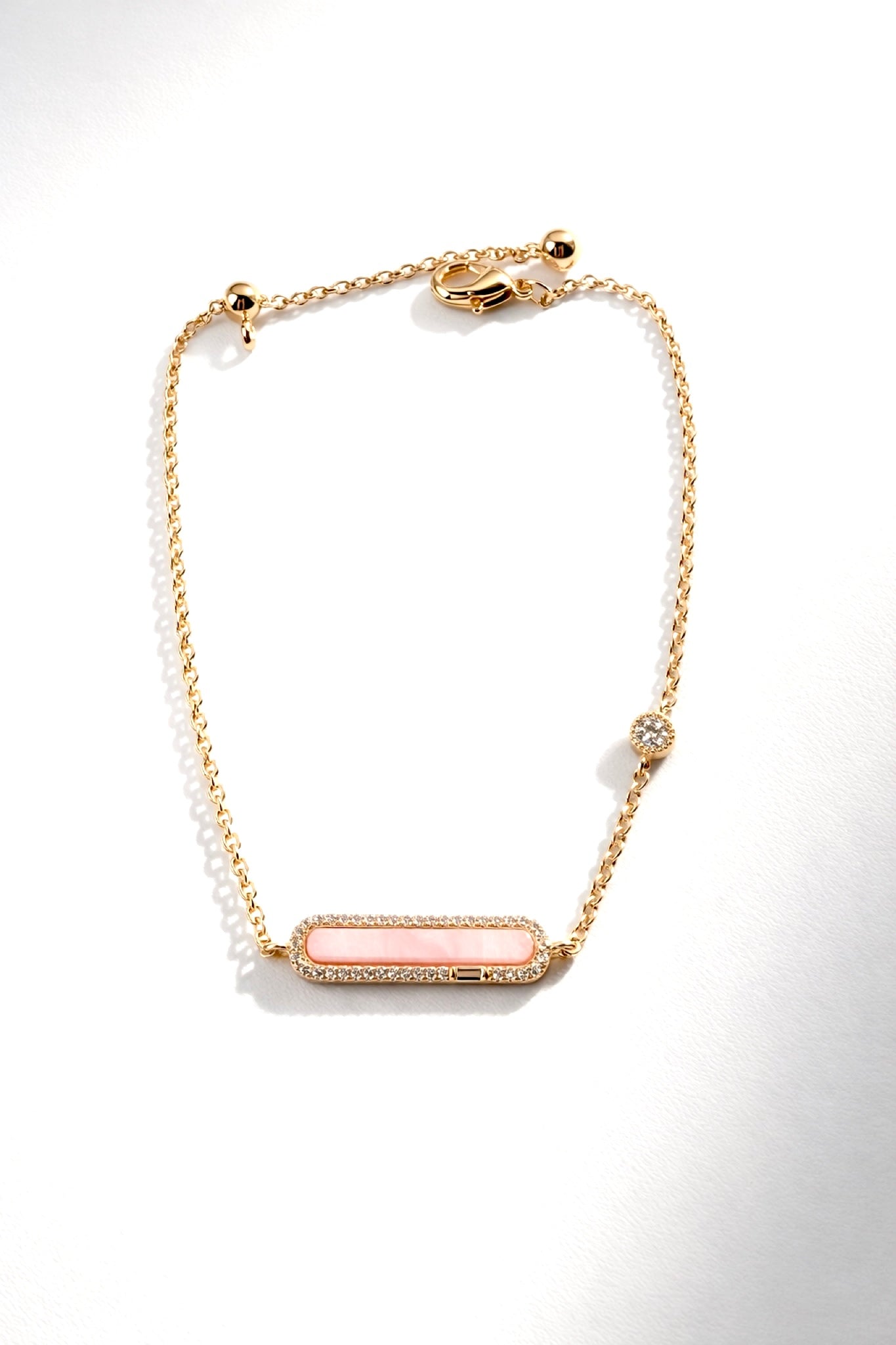 Rosé Glow Bar Bracelet