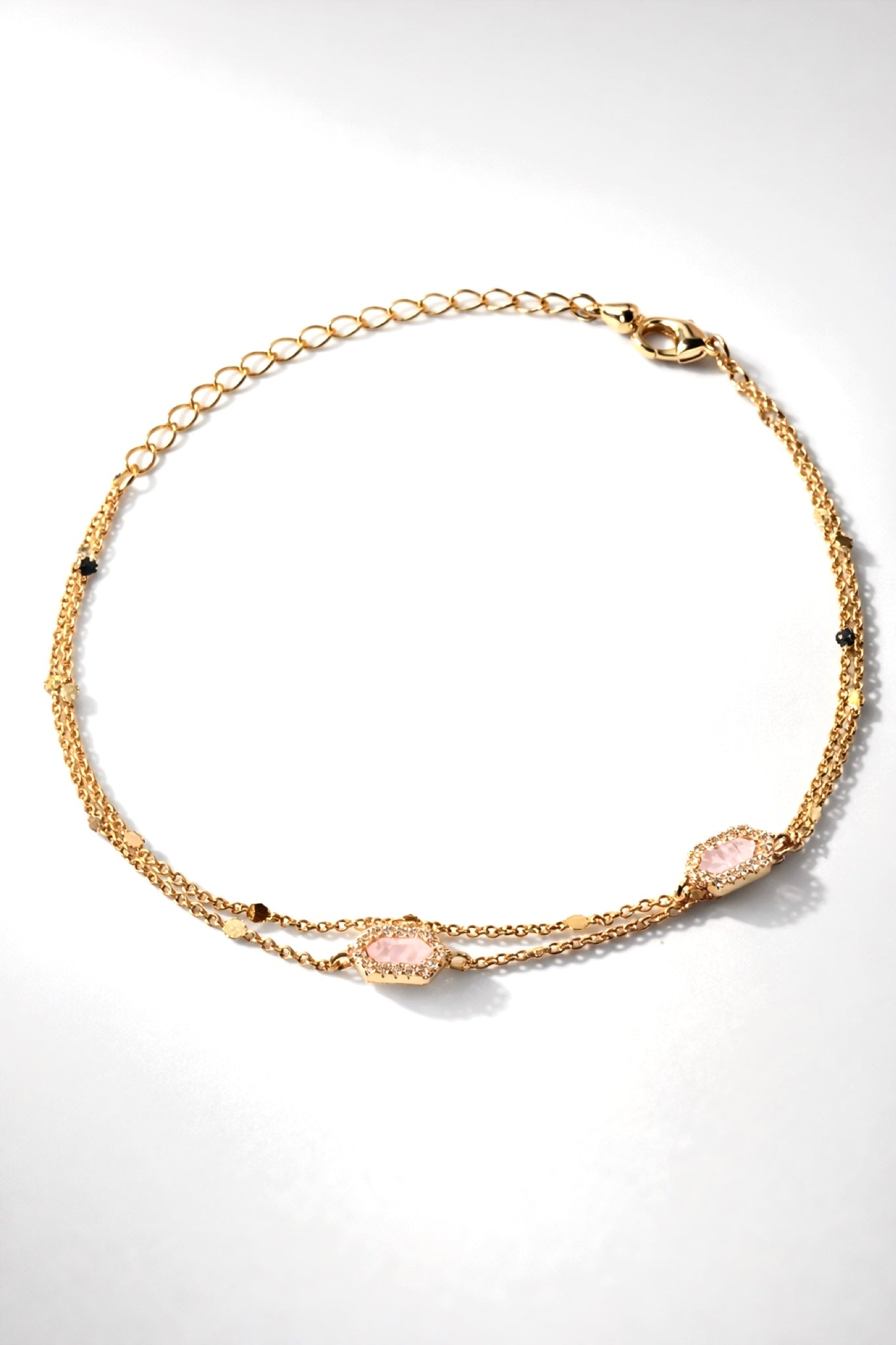 Golden Blush Layers Bracelet