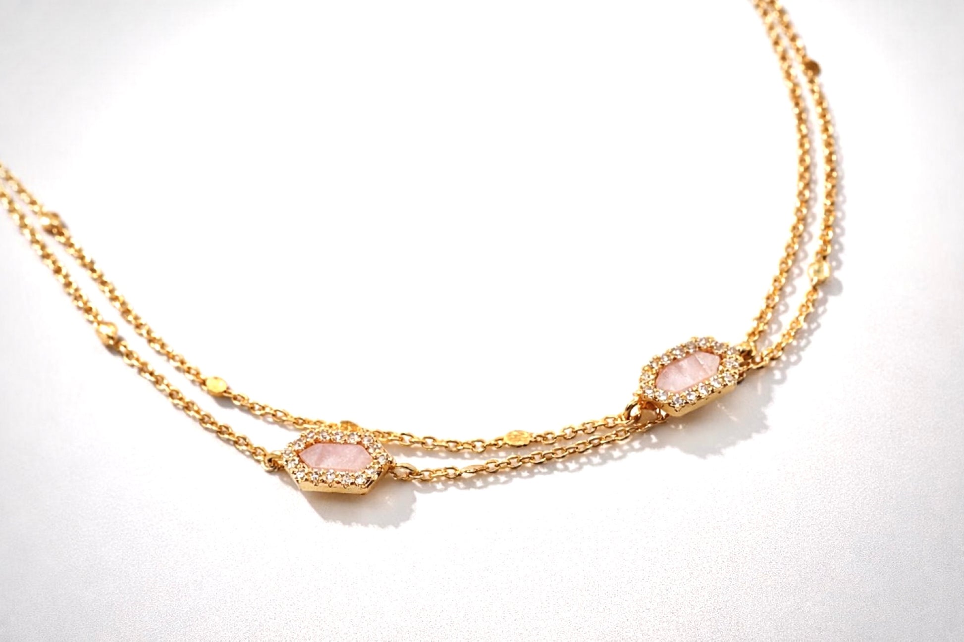 Golden Blush Layers Bracelet