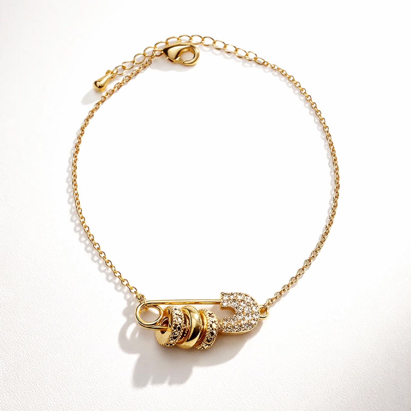 Pin Me Gold Bracelet