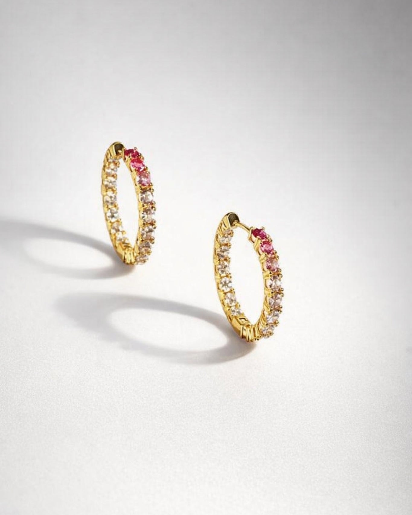 Pretty in Pink Hoops