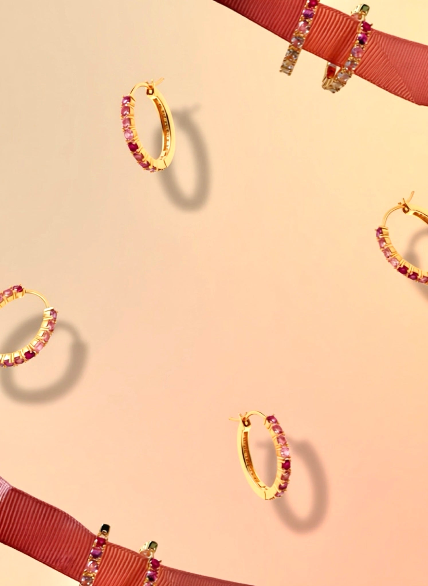 Pretty in Pink Hoops