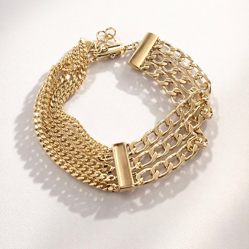 Golden Layers Bracelet