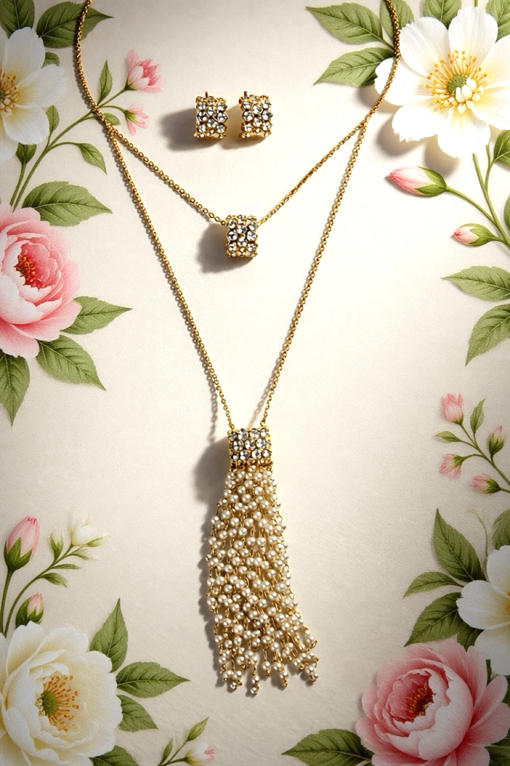 Pearl Glow Tassels Set
