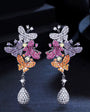 Butterfly Cluster Drop Earrings