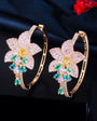Orchid Bloom Hoops