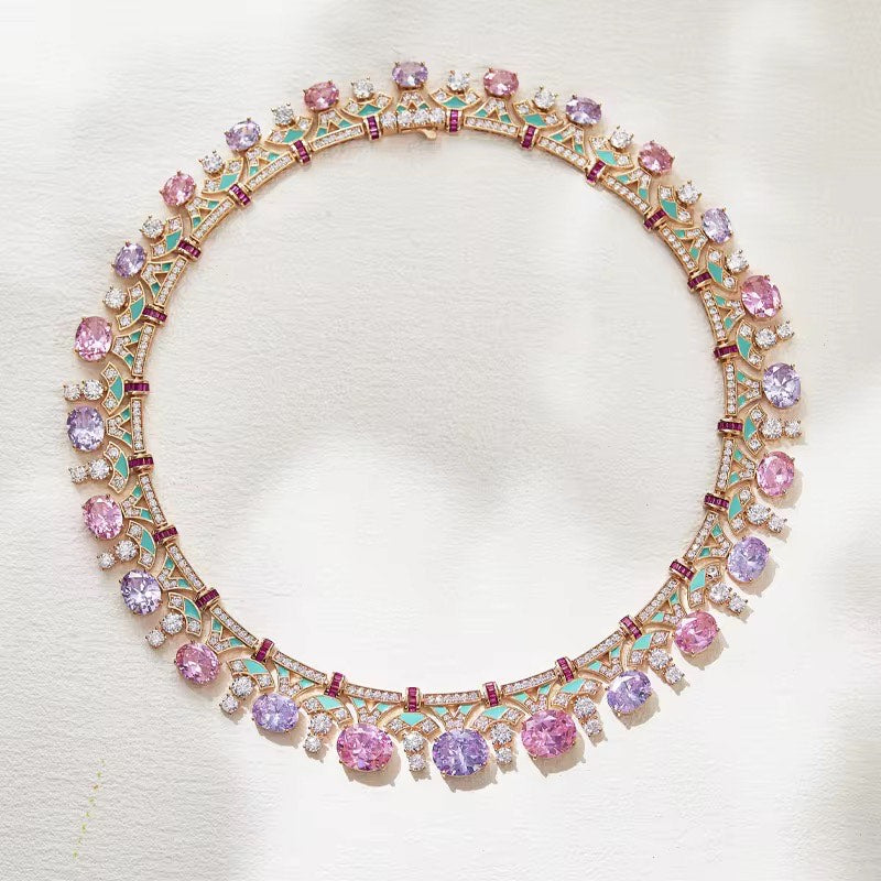 Pastel Royale - Set of Necklace & Earrings