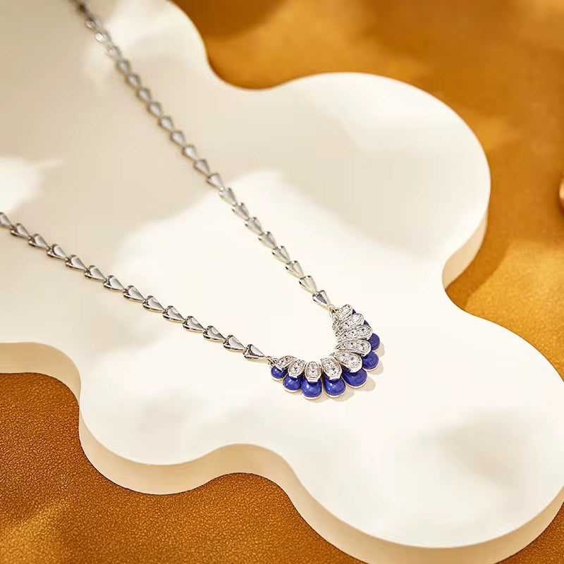 Midnight Halo - Set of Necklace & Earrings