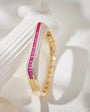 Fuschia Glow Twist Bangle