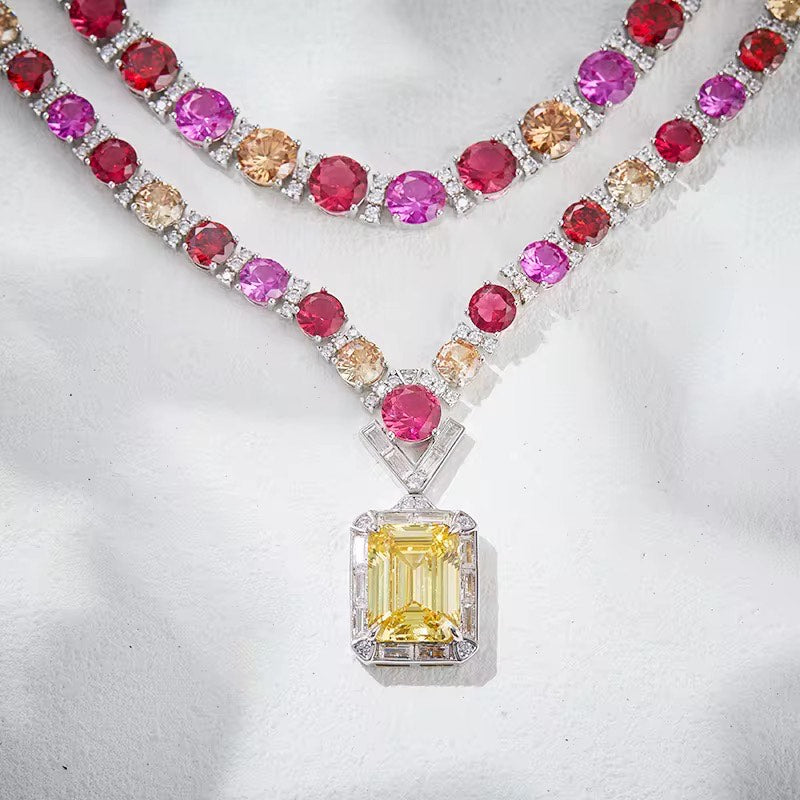 Rose Rhapsody - Set of Necklace, Earrings & Bangle