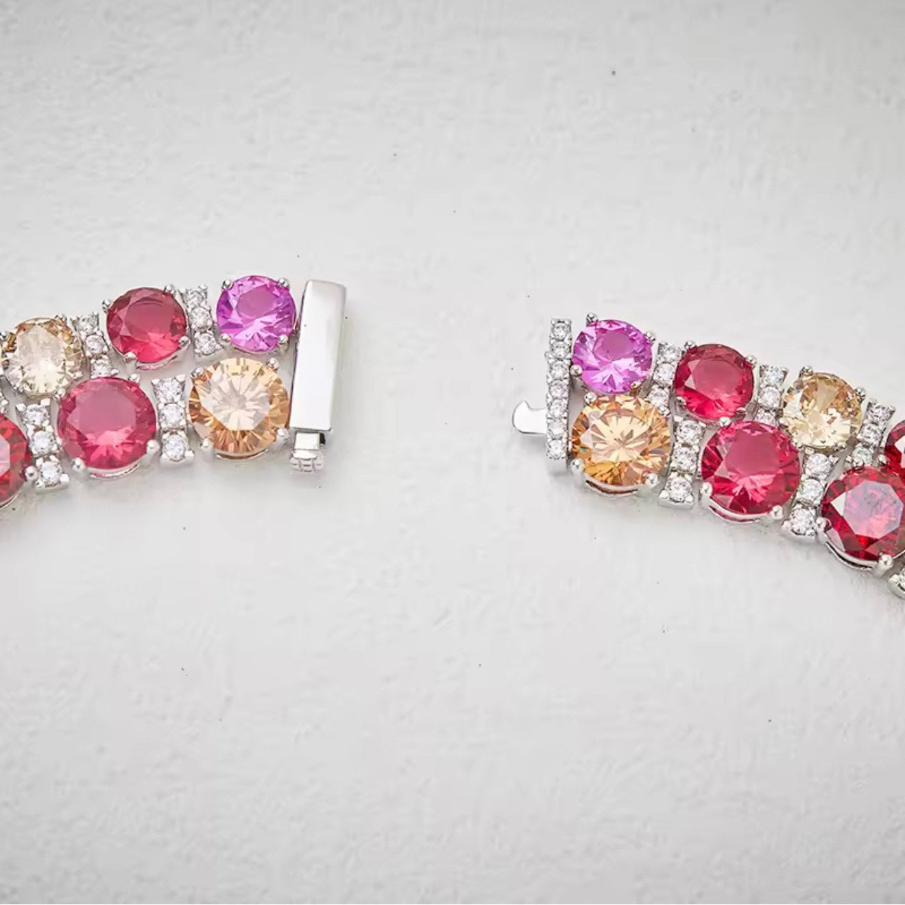 Rose Rhapsody - Set of Necklace, Earrings & Bangle
