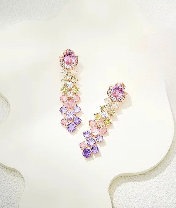 Blush Aurora - Set of Necklace, Earrings & Bangle