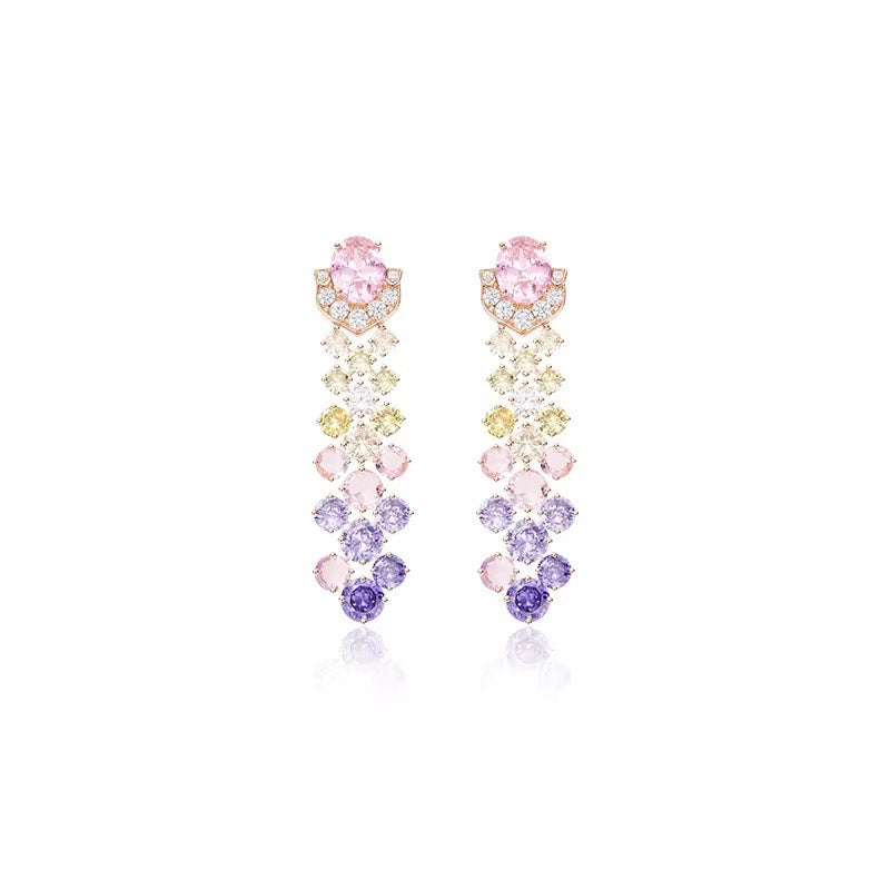 Blush Aurora - Set of Necklace, Earrings & Bangle