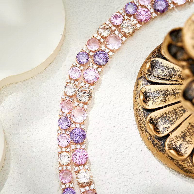 Blush Aurora - Set of Necklace, Earrings & Bangle