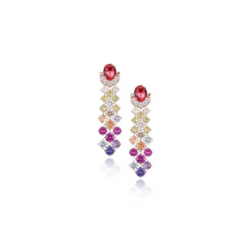 Rose Rhapsody - Set of Necklace, Earrings & Bangle