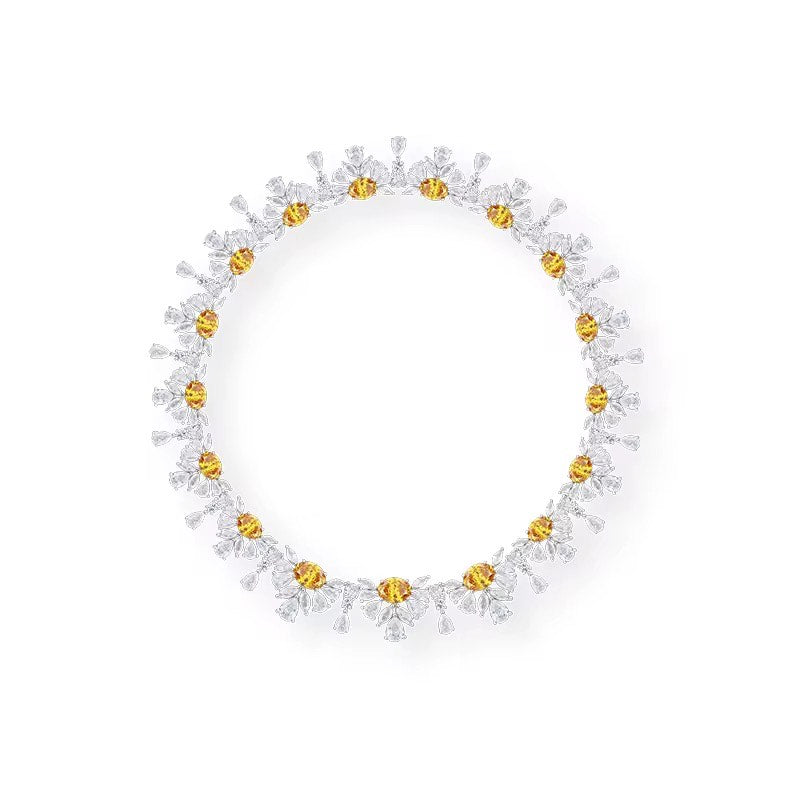 Sunlit Bloom - Set of Necklace & Earrings