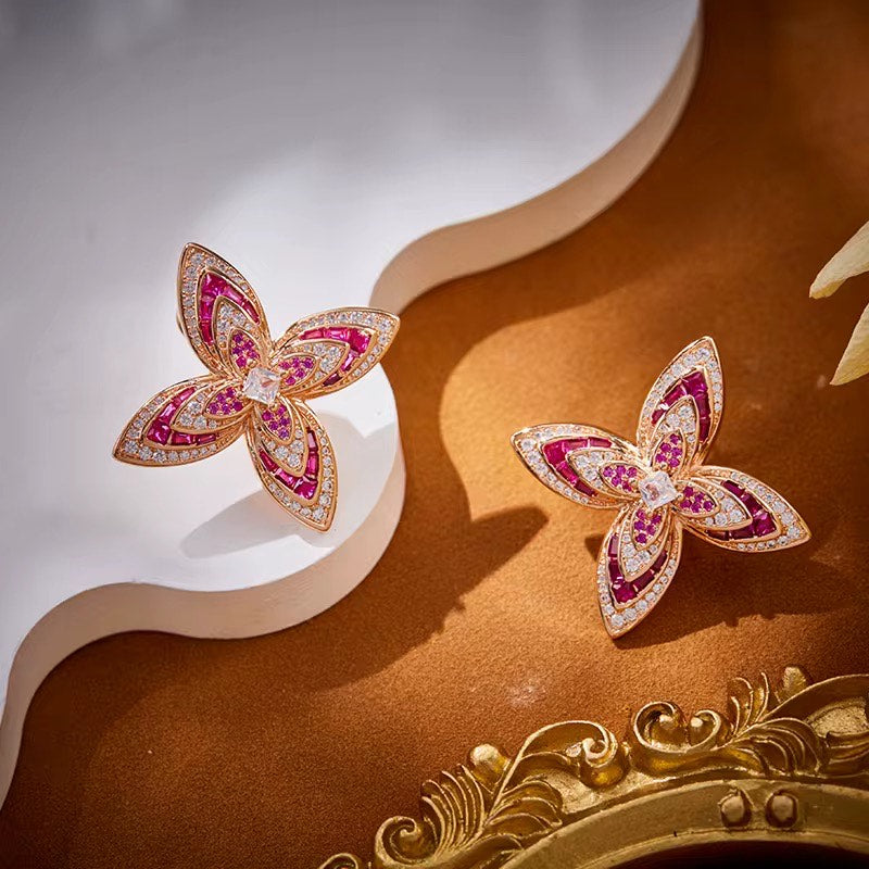 Petalia Blush - Chain with Pendant & Earrings