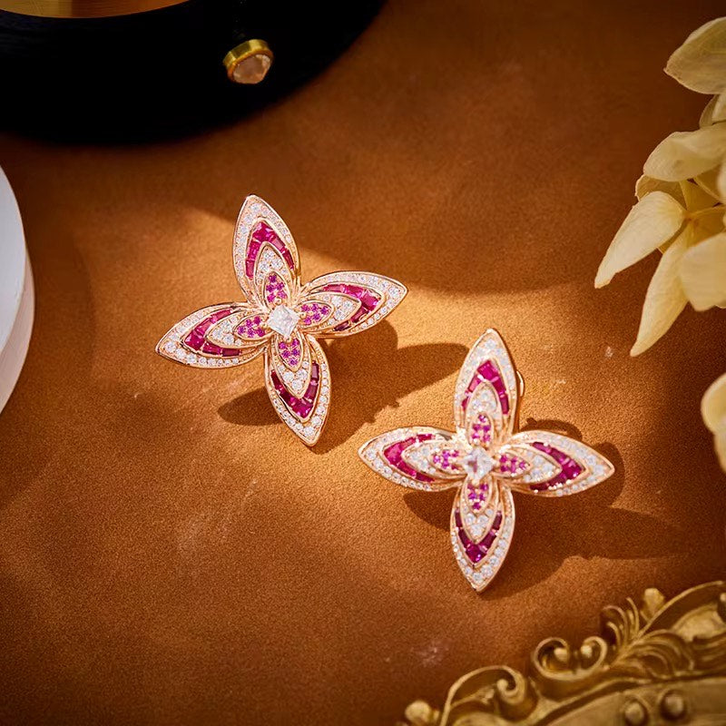 Petalia Blush - Chain with Pendant & Earrings