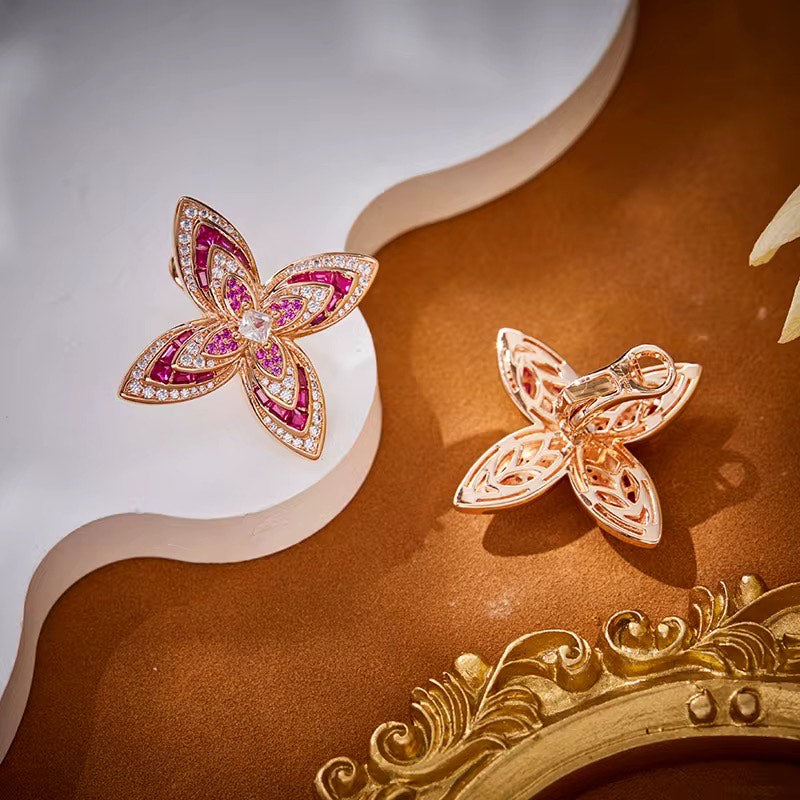 Petalia Blush - Chain with Pendant & Earrings