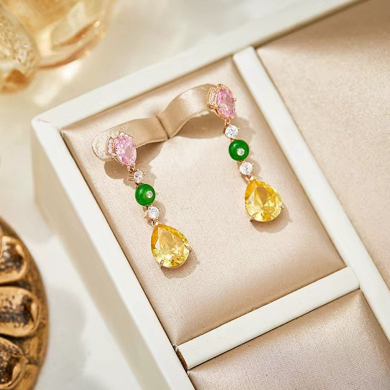 Pastel Parade - Set of Necklace & Earrings